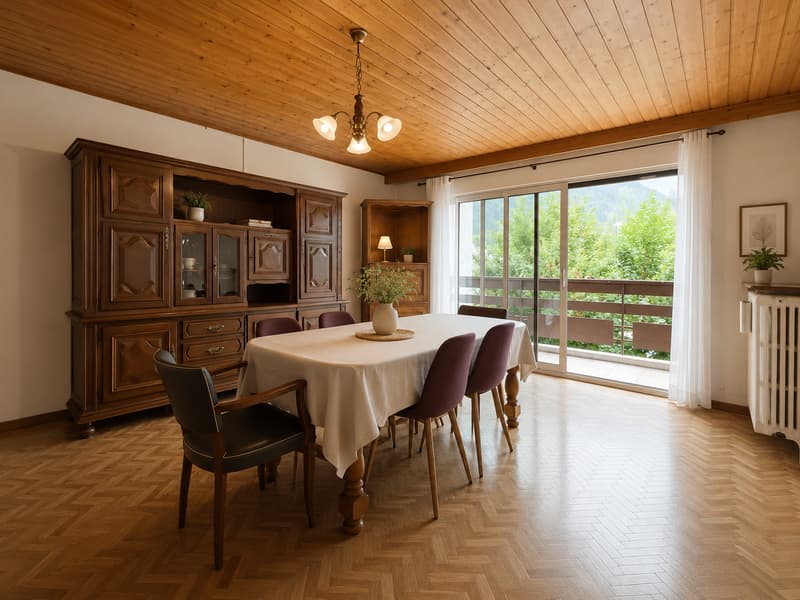 CHAMONIX LES PLANARDS | 52 M² DEUX BALCONS VUES MONT-BLANC (2)