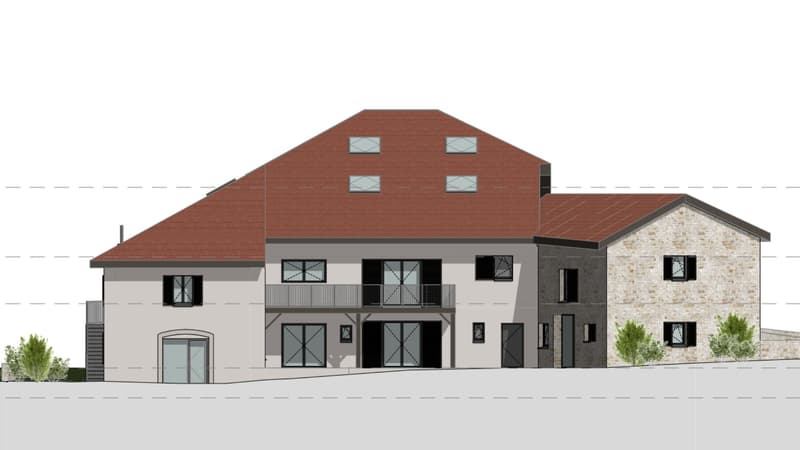 FERME REHABILITEE   PROJET D'INVESTISSEMENT À FORT POTENTIEL   PERMIS PURGÉ   7 LOGEMENTS (9)