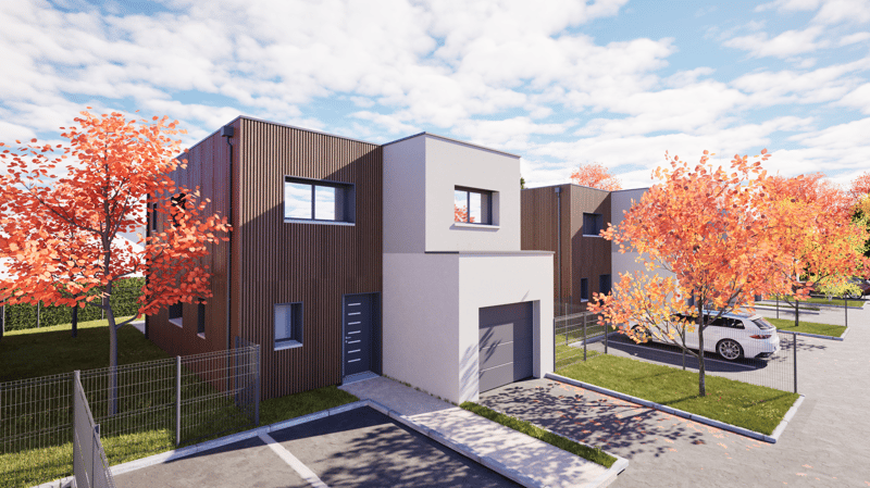 Prévessin-Moëns, villa T5 de 136m2 utile, toiture plate (3)