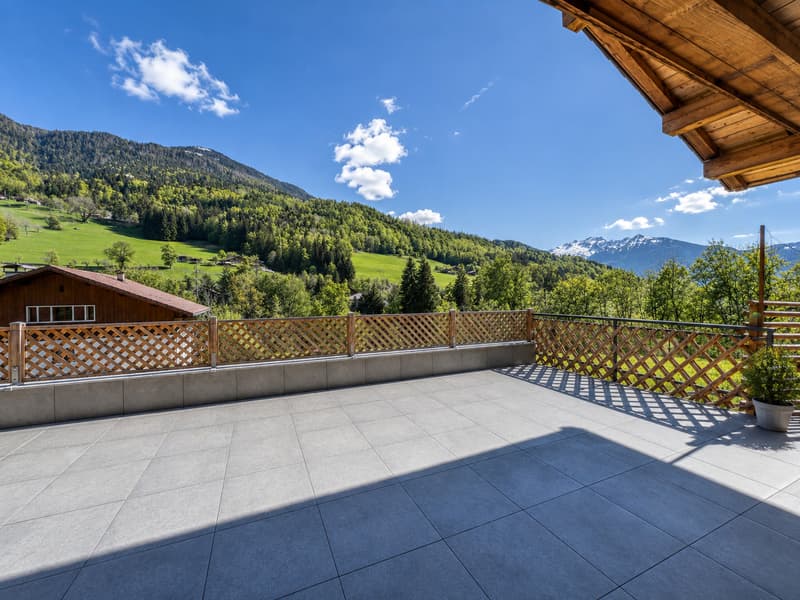 Magnifique chalet avec 110 m² de garages et vue panoramique sur les montagnes (12)