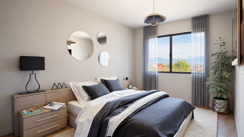 Rez-de-jardin vue Mont-Blanc (2)