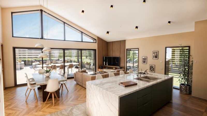 Attique de 160m2 avec terrasse de 70m2 à Ornex (1)