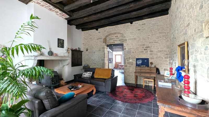 Gigny (Jura) maison en pierre de 172m2 avec studio, garage, cave (7)