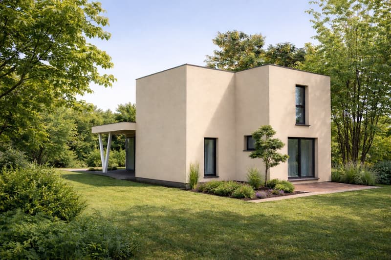 Casa a tetto piano moderna a Saint Louis, vicino al confine svizzero (3)