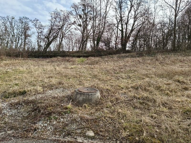a wide land with dried grass and some trees, an empty land with no vegetation