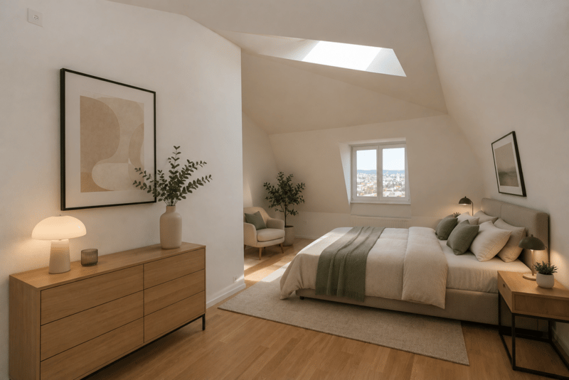 Wohnen über den Dächern - moderne Dachwohnung mit Charme (3)