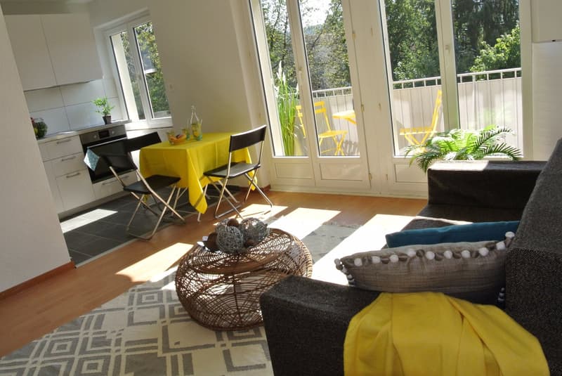 Musterwohnung - Wohnzimmer / Essbereich