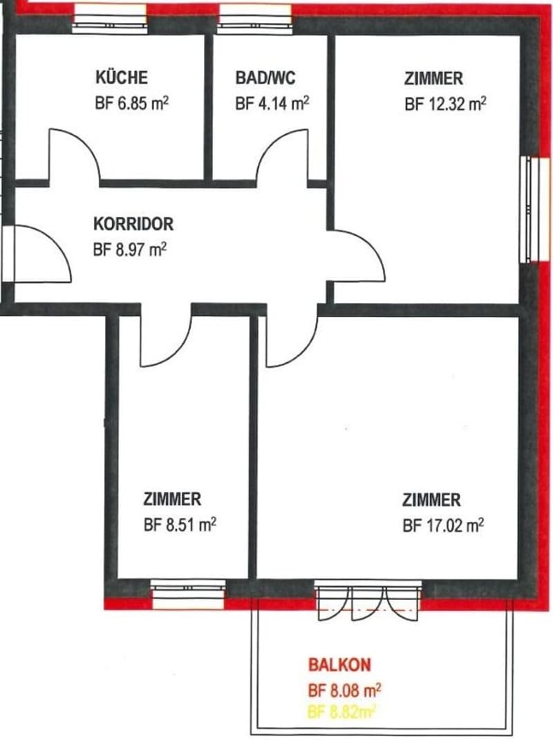 Grundrissplan