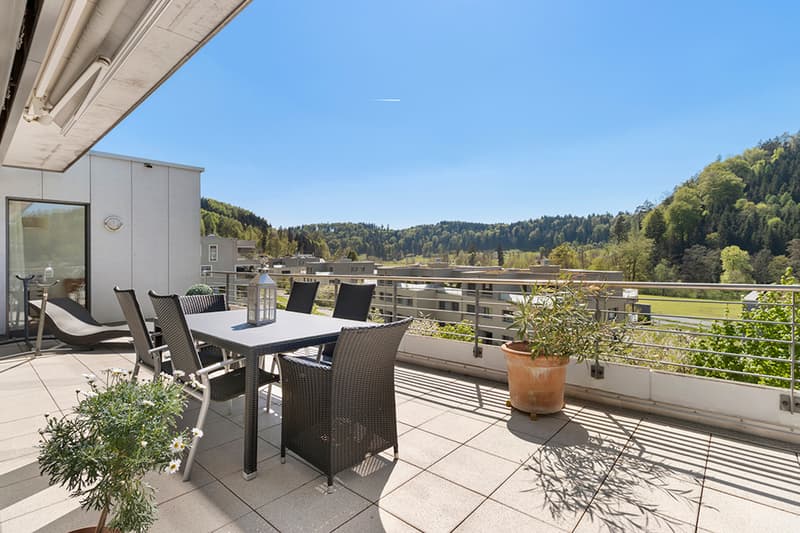 Modern living with a far-reaching view into the green in a quiet and city-near location (8)
