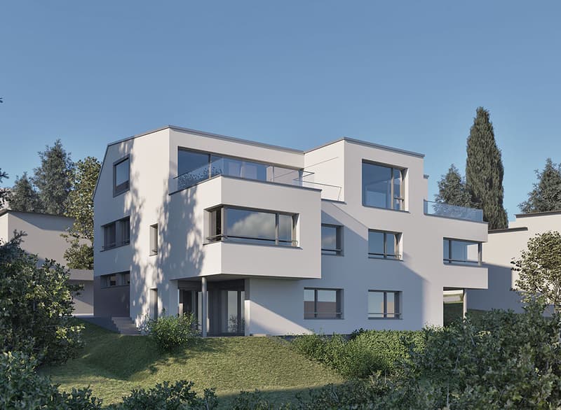 Nouvelle construction : demi-maison mitoyenne exclusive dans un emplacement idéal à Wettswil am Albis (2)