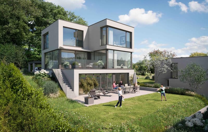 Newly built single-family house with a far-reaching view (House 2) in Münchenstein (1)