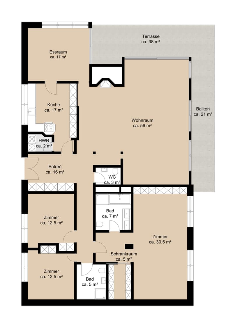 Exklusives Wohnen neben dem Hotel Dolder Grand (10)