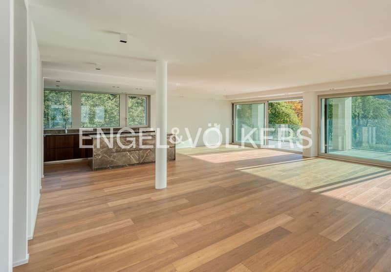 Prestigiosa residenza fronte lago | appartamento con giardino (5)