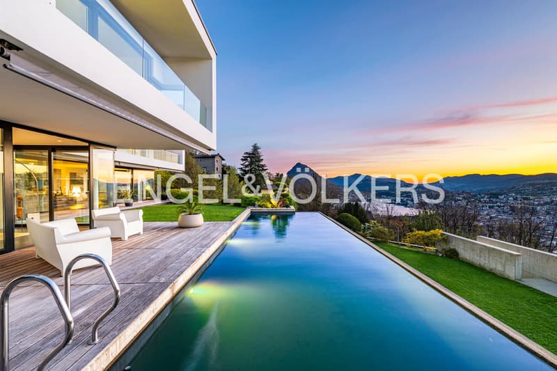 Exclusive modern villa with pool and Lake Lugano view (1)