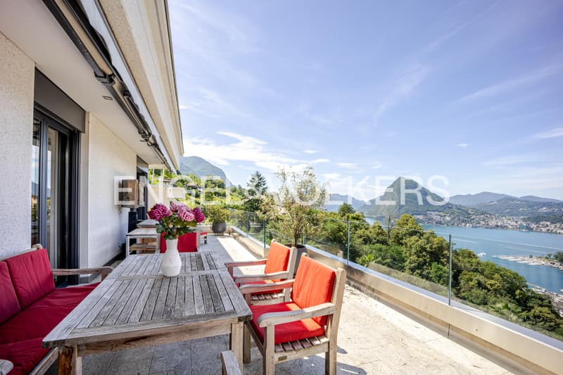 Penthouse con vista mozzafiato a Lugano-Albonago (7)