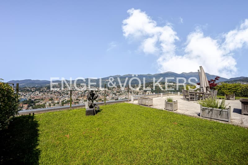 Penthouse con vista mozzafiato a Lugano-Albonago (13)