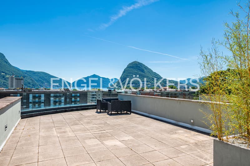 Wunderschöne Dachterrasse mit Seeblick (1)
