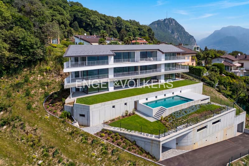Moderno appartamento con incantevole vista lago a Carona (4)