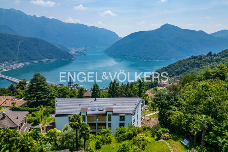 Moderno appartamento con incantevole vista lago a Carona (1)