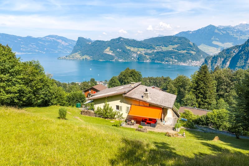 Einmaliges Grundstück mit unverbaubarer See- & Bergsicht (1)