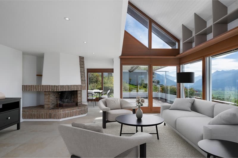 Habitation élégante avec beaucoup d'espace et une vue panoramique sur le lac et les Alpes (4)