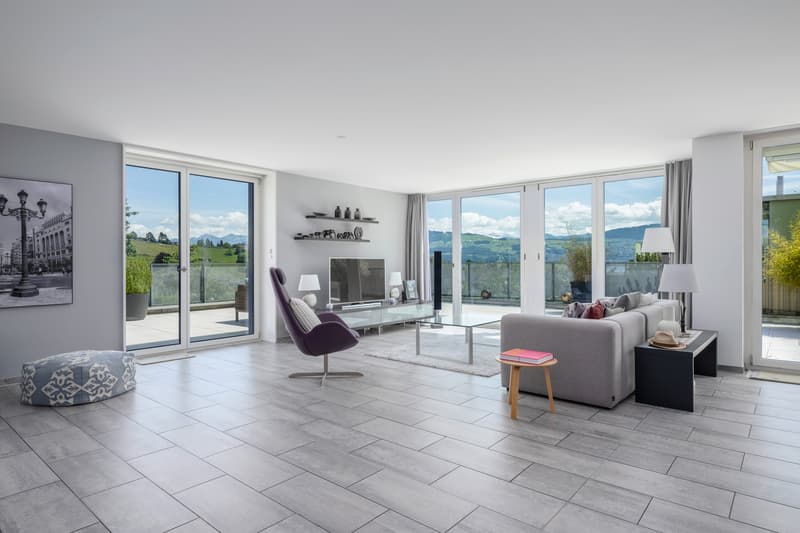 Ambiance de maison avec vue lointaine et sur le lac (2)