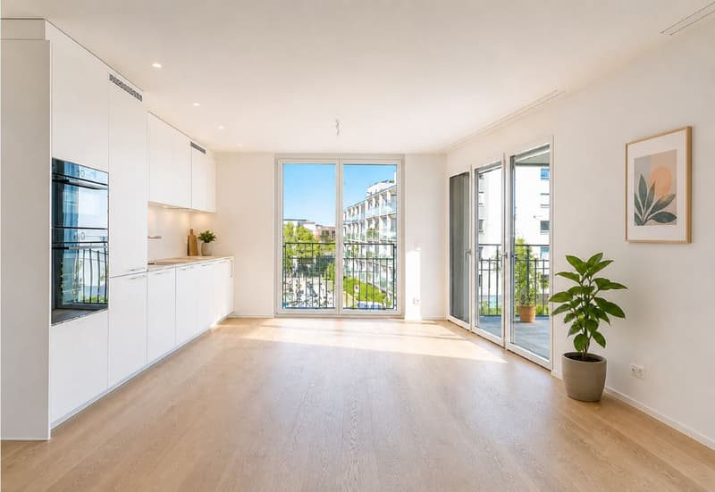 Neuf, moderne, avec balcon et serre (1)