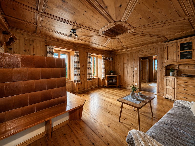Alpine Idylle in Tschlin: Grosszügiges Engadinerhaus mit Stall (2)