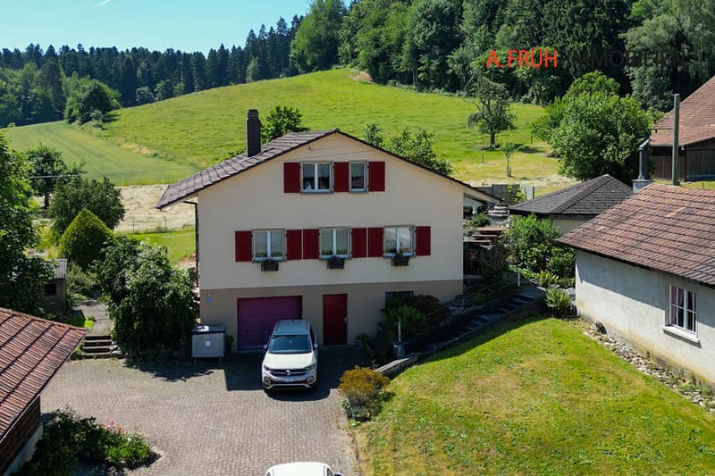 Seitenansicht Haus