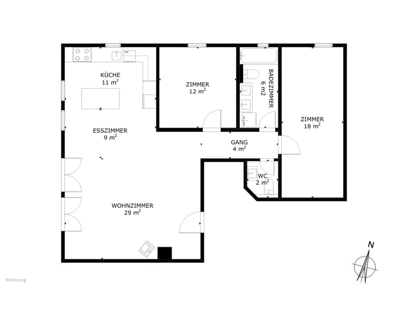 Centrally located 3.5-room apartment in Oberrieden (10)