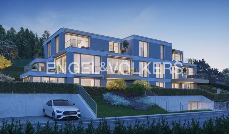 Appartement exclusif de 2,5 pièces avec vue panoramique sur le lac de Zurich, les Alpes (5)