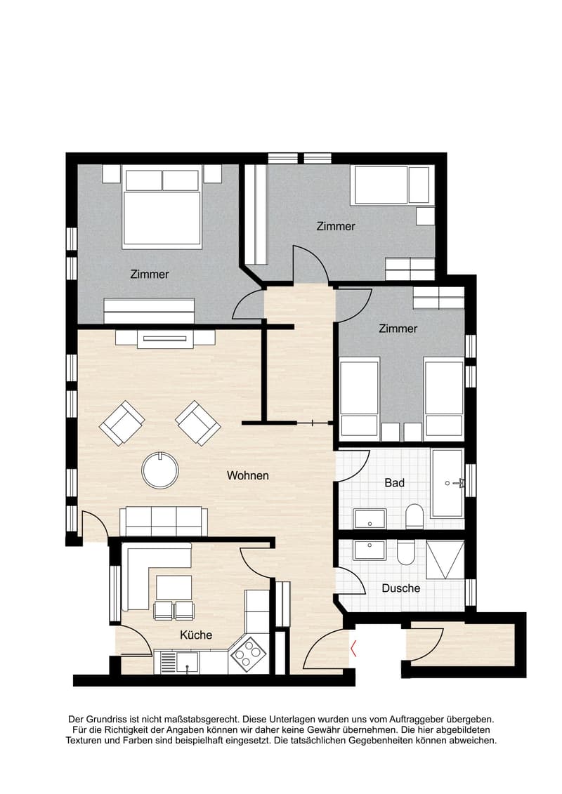 Appartement confortable de 4,5 pièces dans le quartier de villas attractif de Raron (12)