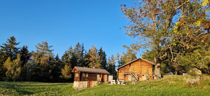 Chalet d'alpage dans le parc naturel de la vallée de Binn (1)