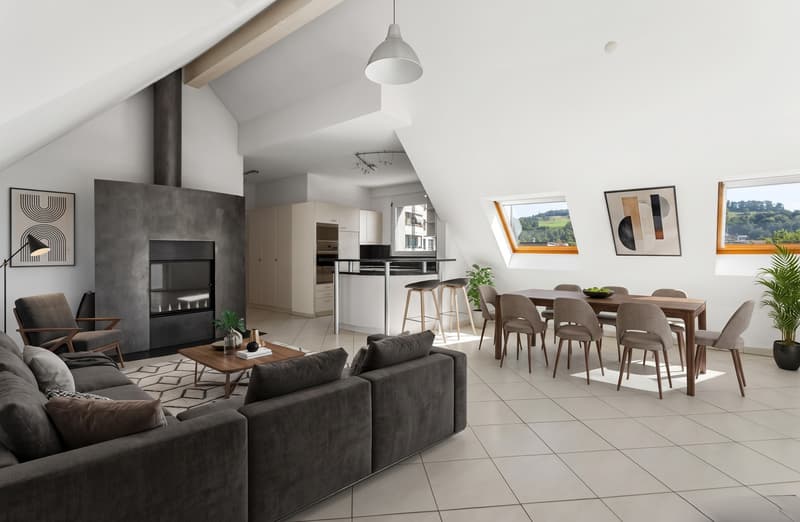 Dachwohnung: Zentral & Alpenblick (1)