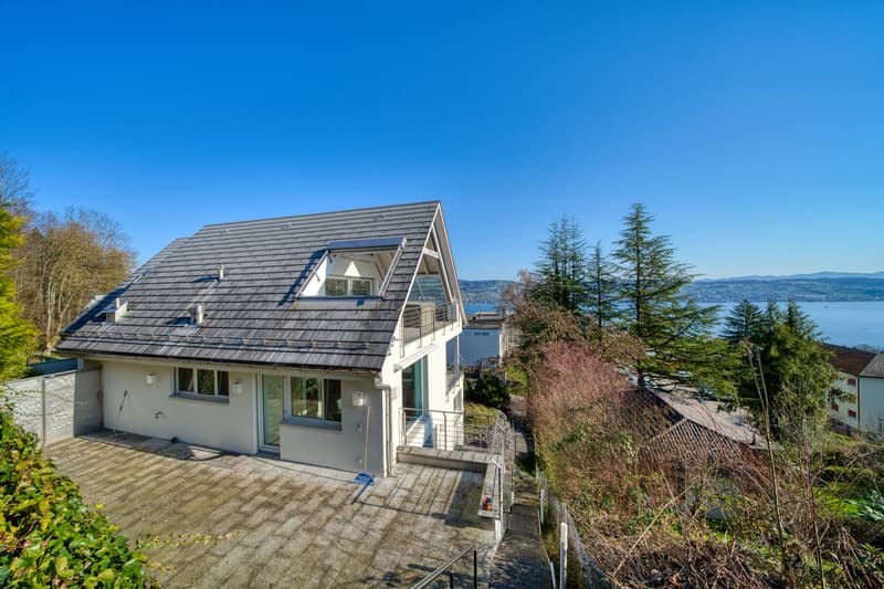 Modernes Einfamilienhaus mit Panorama-Seesicht (1)