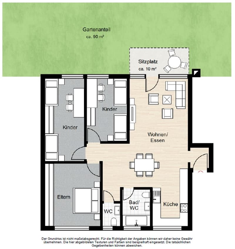 RESERVIERT: Attraktive 4.5-Zimmer-Gartenwohnung in ruhiger Wohnlage (6)