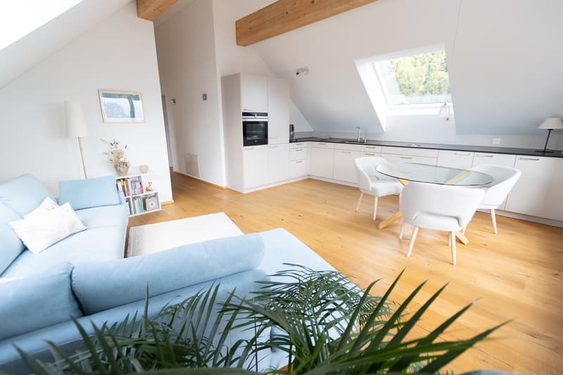 Sehr schöne 3.5-Zimmer-Dachwohnung mit toller Aussicht in Jenins (1)