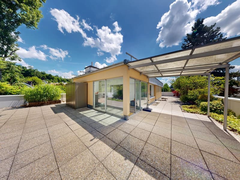 Maisonette- Attikawohnung mit grosser Dachterrasse und Poolanlage (3)
