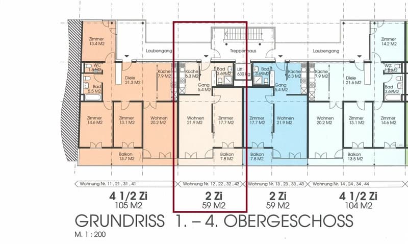 Apartment for seniors near Marienhaus - bright 2-room senior apartment in Kleinbasel (9)
