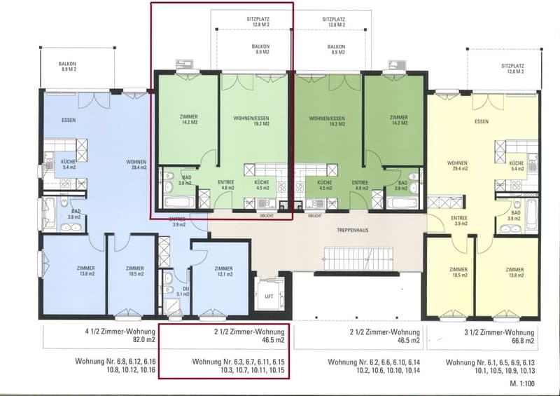 Wasserwerkstrasse - bel appartamento moderno 2 1/2 locali al 1° piano (12)