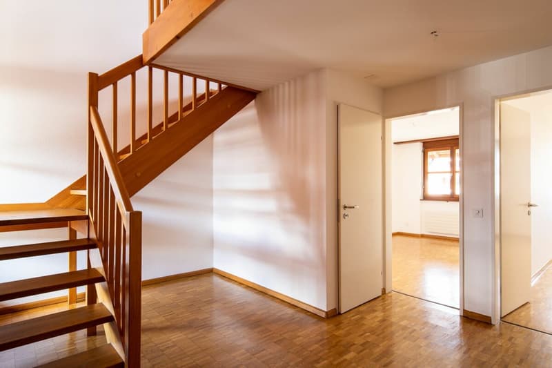 In the popular Freuler quarter - modern maisonette attic apartment with 2 balconies (2)