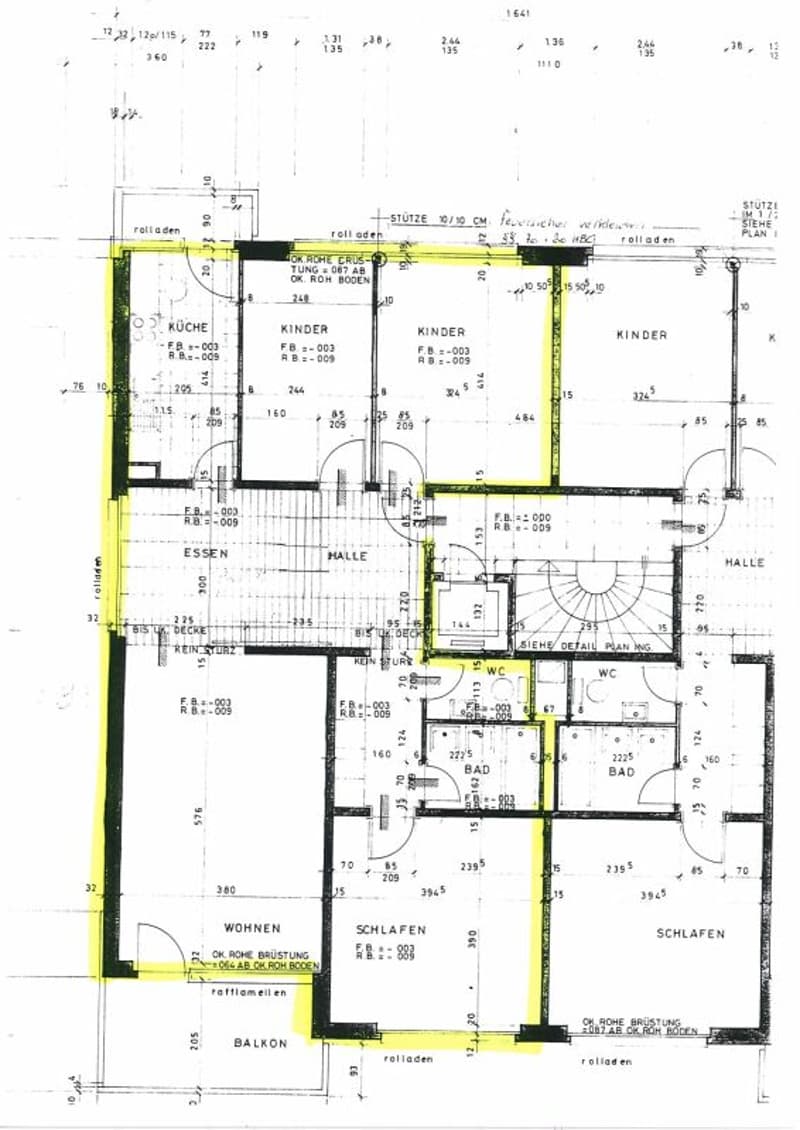 Appartement spacieux 4 ½ pièces près du centre Rauracher à Riehen, 2e étage (14)