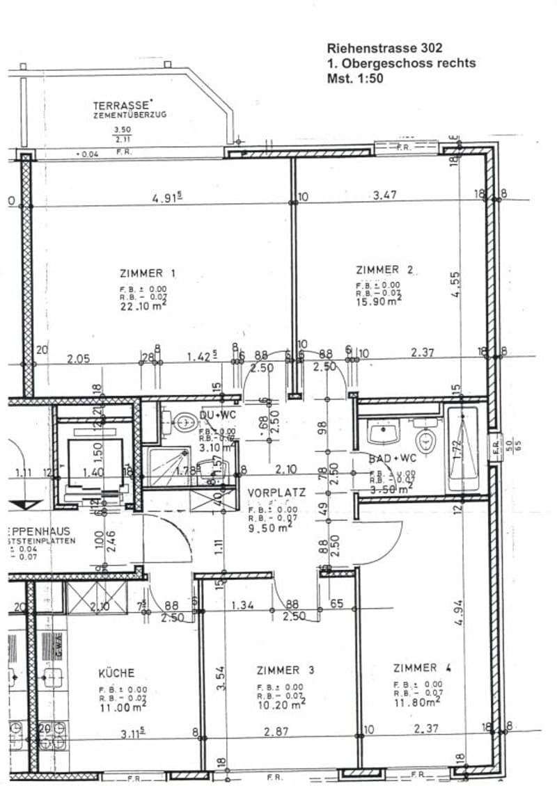 Nähe Gartenbad Eglisee und Lange Erlen - gemütliche 4-Zimmerwohnung im 1.OG (13)