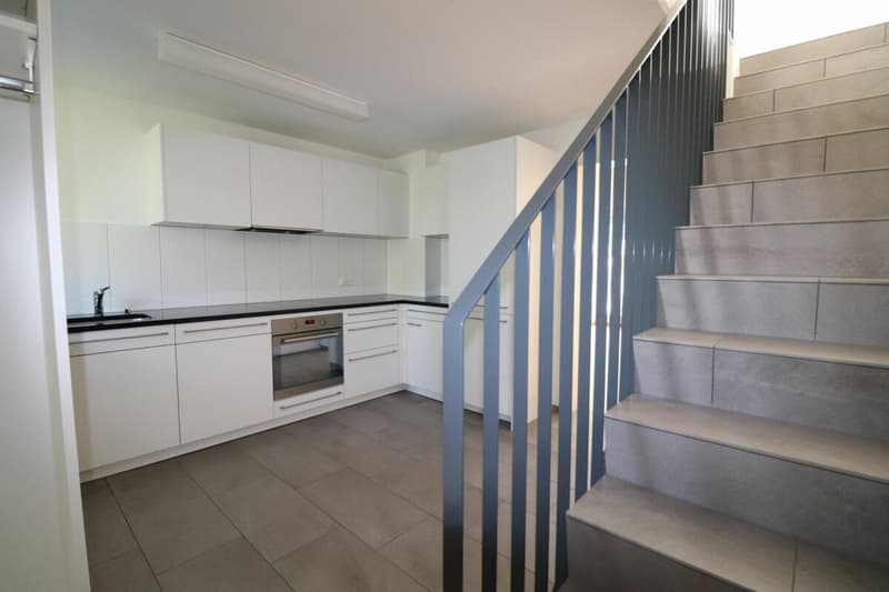 Nähe Mischelicenter- moderne und helle 3 1/2 Zimmer-Maisonette-Wohnung mit Gartensitzplatz (6)