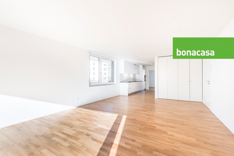 Wohnzimmer mit Küche
