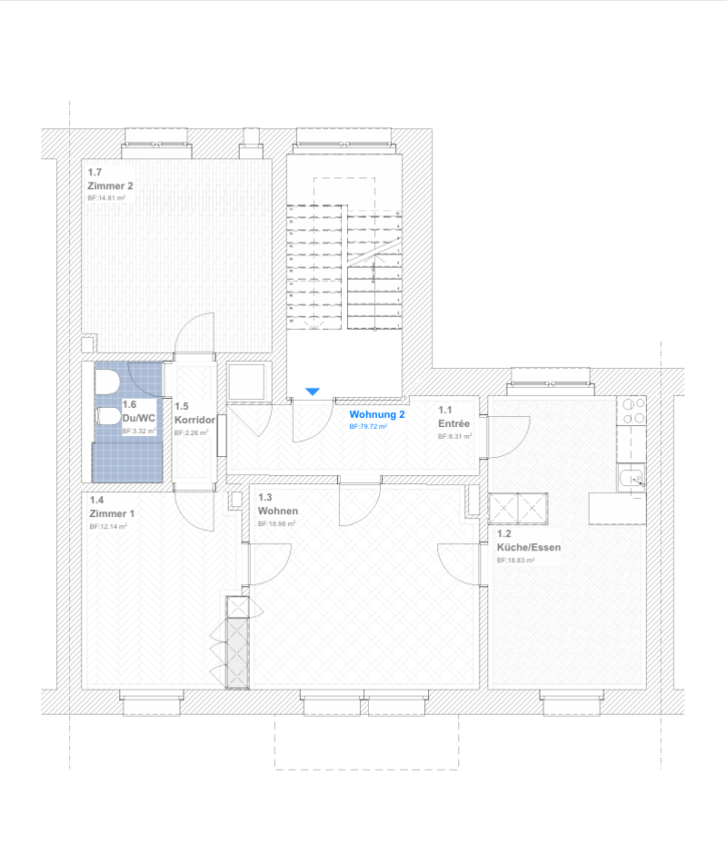 Erstbezug! Traumhafte 3.5-Zimmer-Wohnung (1. OG) im Kreis 3 (11)