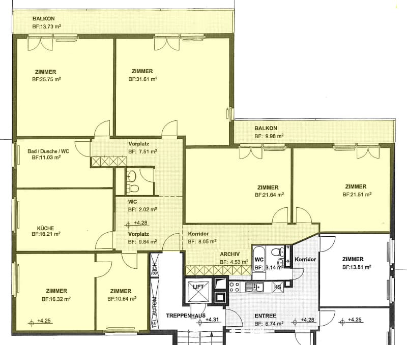 Spacious 6-room apartment with two balconies for rent in Dietikon! (8)