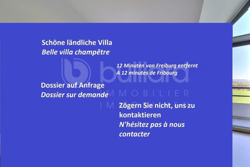 A 12 minutes de Fribourg - Villa champêtre 6.5 pièces (1)