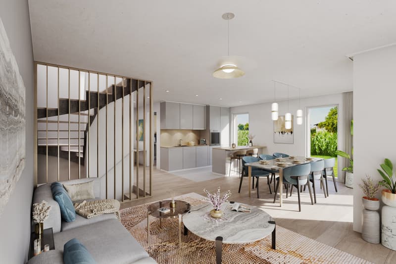 Villa jumelle H1 - 5,5 pièces sur un terrain de 266 m² (5)