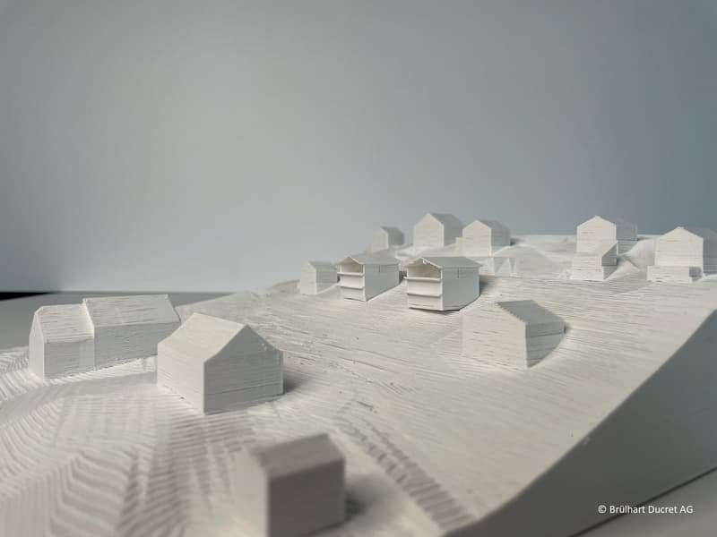 Photo de la maquette du projet (selon permis de construire en force, non contractuelle)
